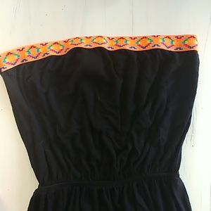 Black Strapless Maxi